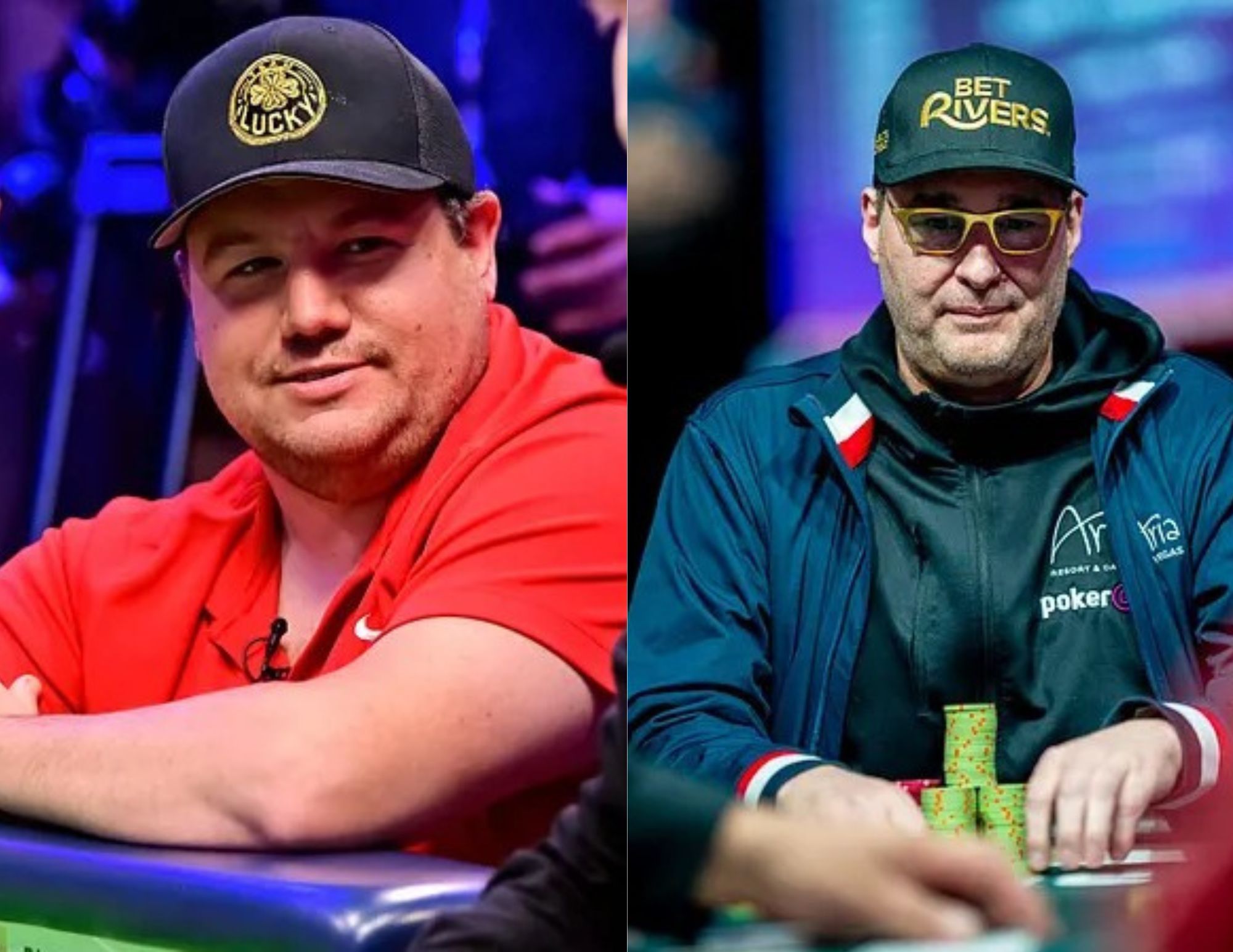 Shaun Deeb i Phil Hellmuth podczas gry w pokera na World Series of Poker