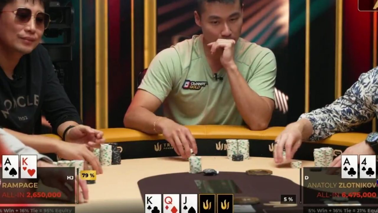 Rampage” odpada z Triton Poker po brutalnym bad beacie runner-runner