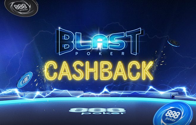 Do 50% cashbacku w turniejach BLAST na 888poker w dniach 20-26 maja