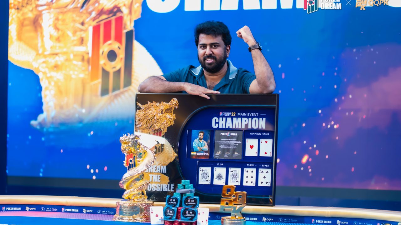 Manoj Pentakota triumfuje w Main Evencie Poker Dream Jeju 22, pokonując Nishanta Sharmę