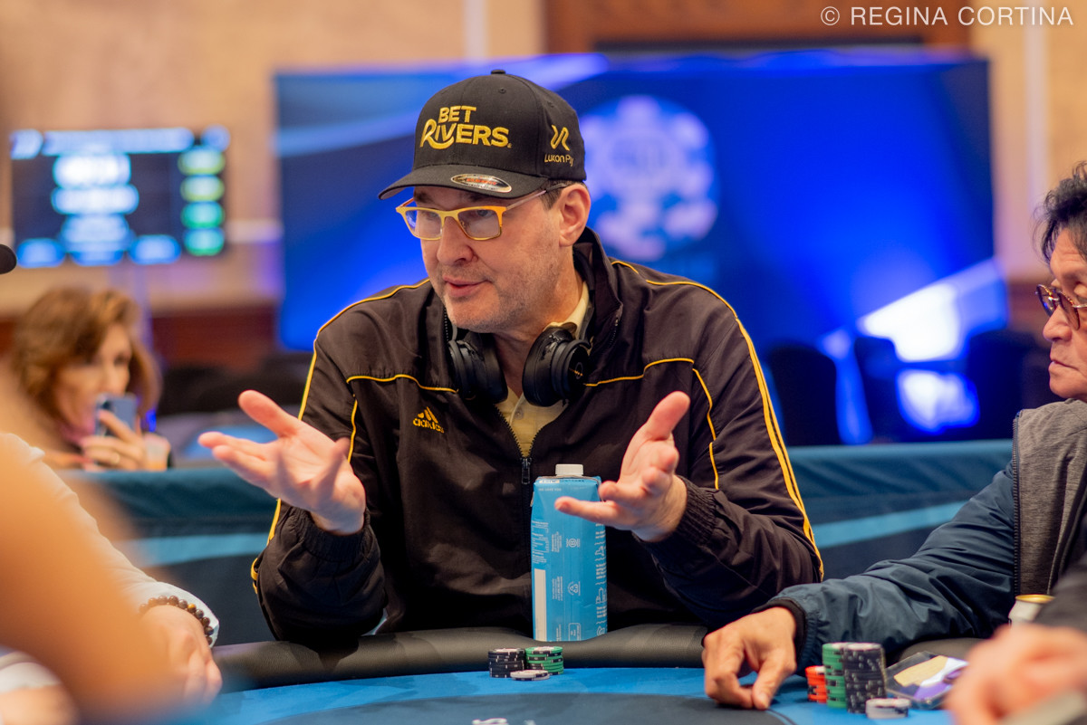 Phil Hellmuth podczas transmisji pokerowej No Gamble, No Future