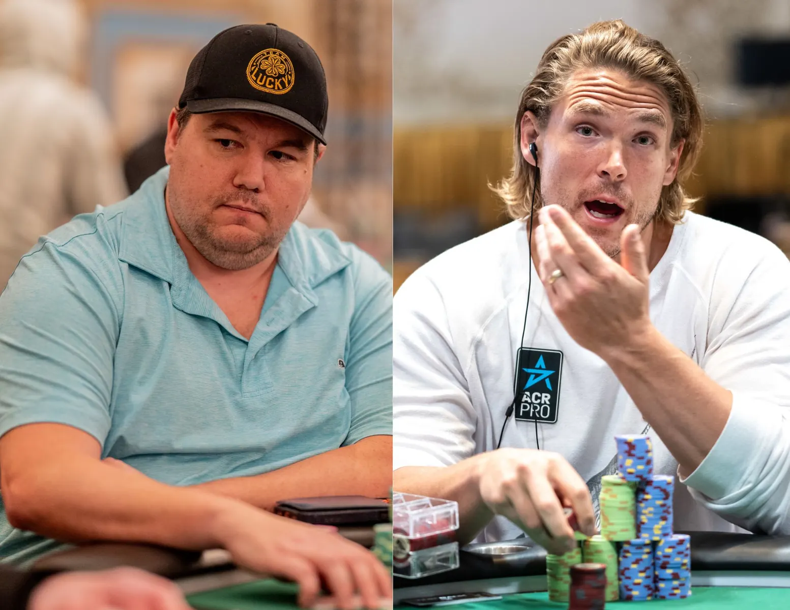 Liderzy klasyfikacji Gracza Roku WSOP – Alex Foxen i Nick Schulman podczas turnieju