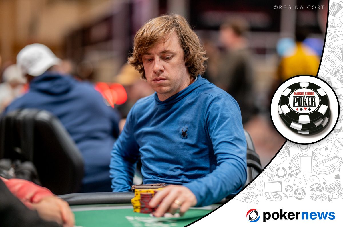 Gracze przy stole pokerowym podczas turnieju World Series of Poker