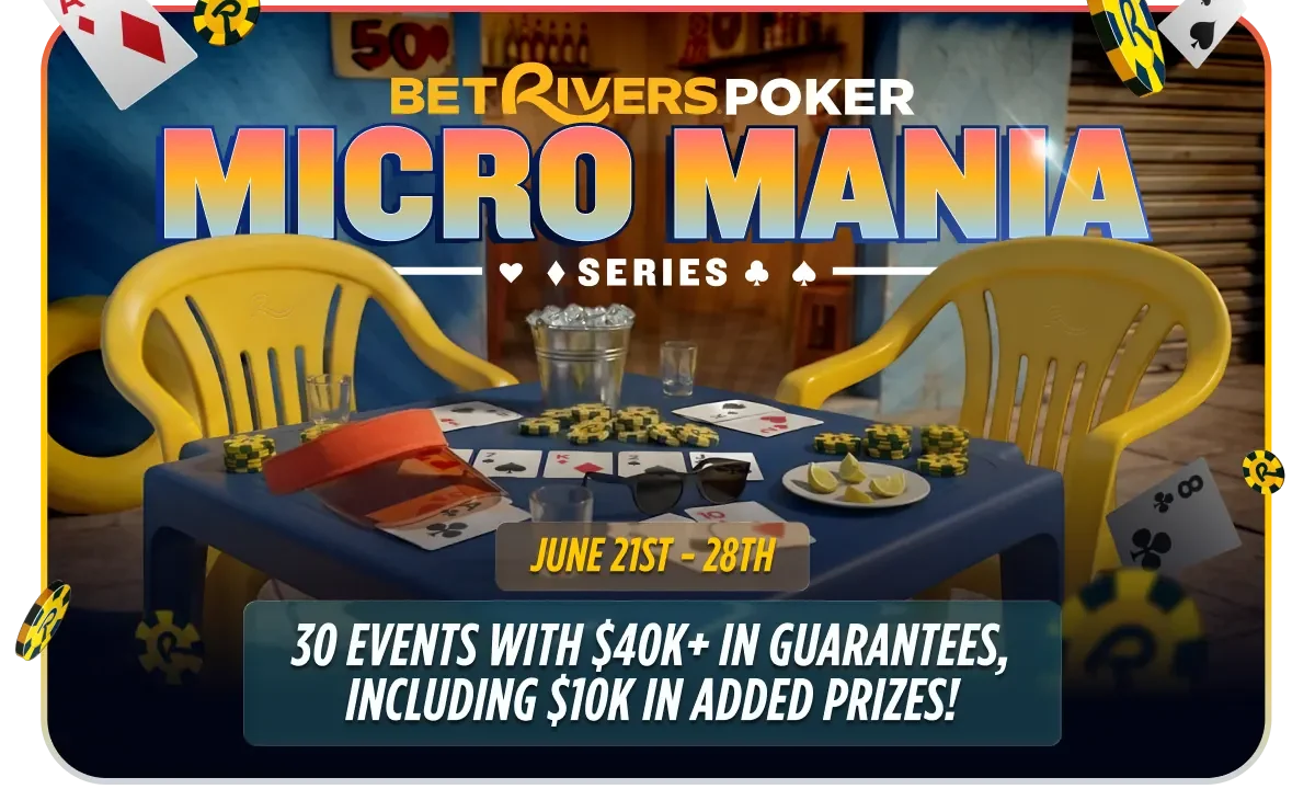 Rusza seria turniejów BetRivers Micro Mania z pulą gwarantowaną ponad 40 000 USD