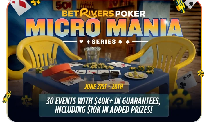 Rusza seria turniejów BetRivers Micro Mania z pulą gwarantowaną ponad 40 000 USD