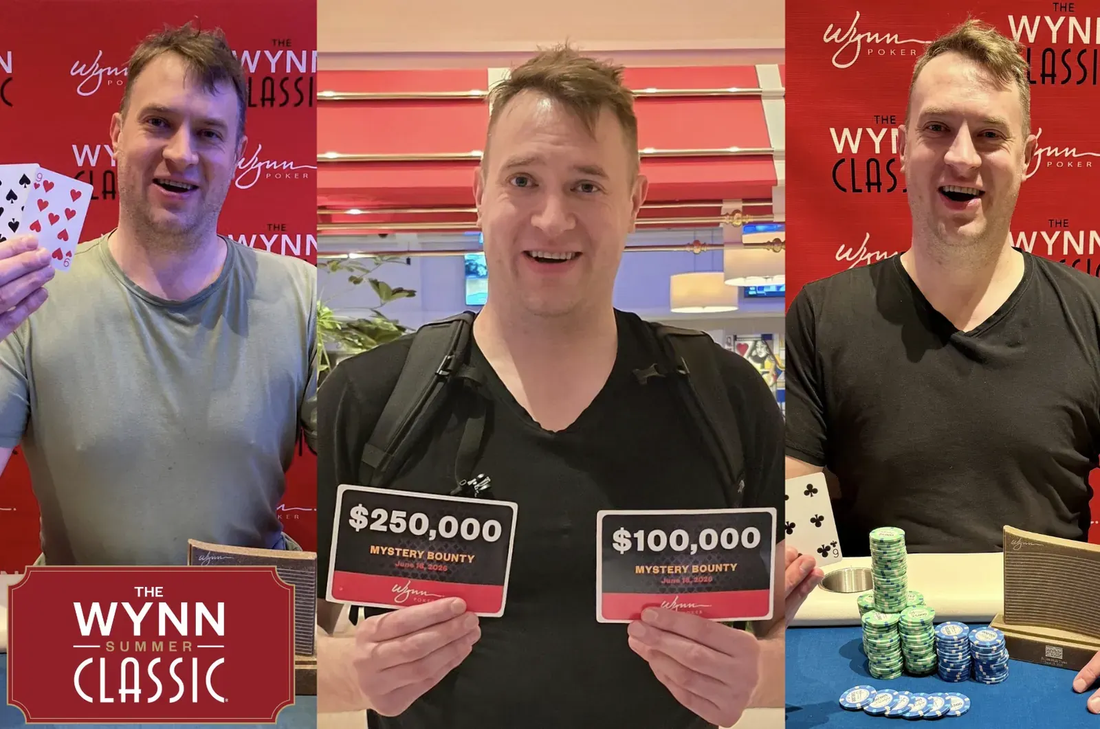 Gracze pokerowi rywalizujący przy stole podczas turnieju Wynn Summer Classic