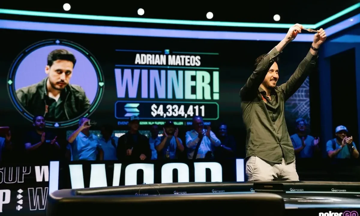 Adrian Mateos, hiszpańska supergwiazda pokera, po raz kolejny zapisał się złotymi zgłoskami w historii World Series of Poker. Podczas tegoro