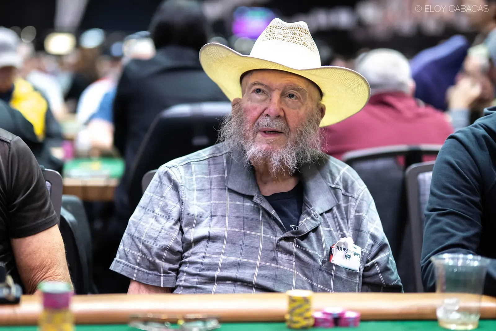 Bill Bennett podczas turnieju pokerowego