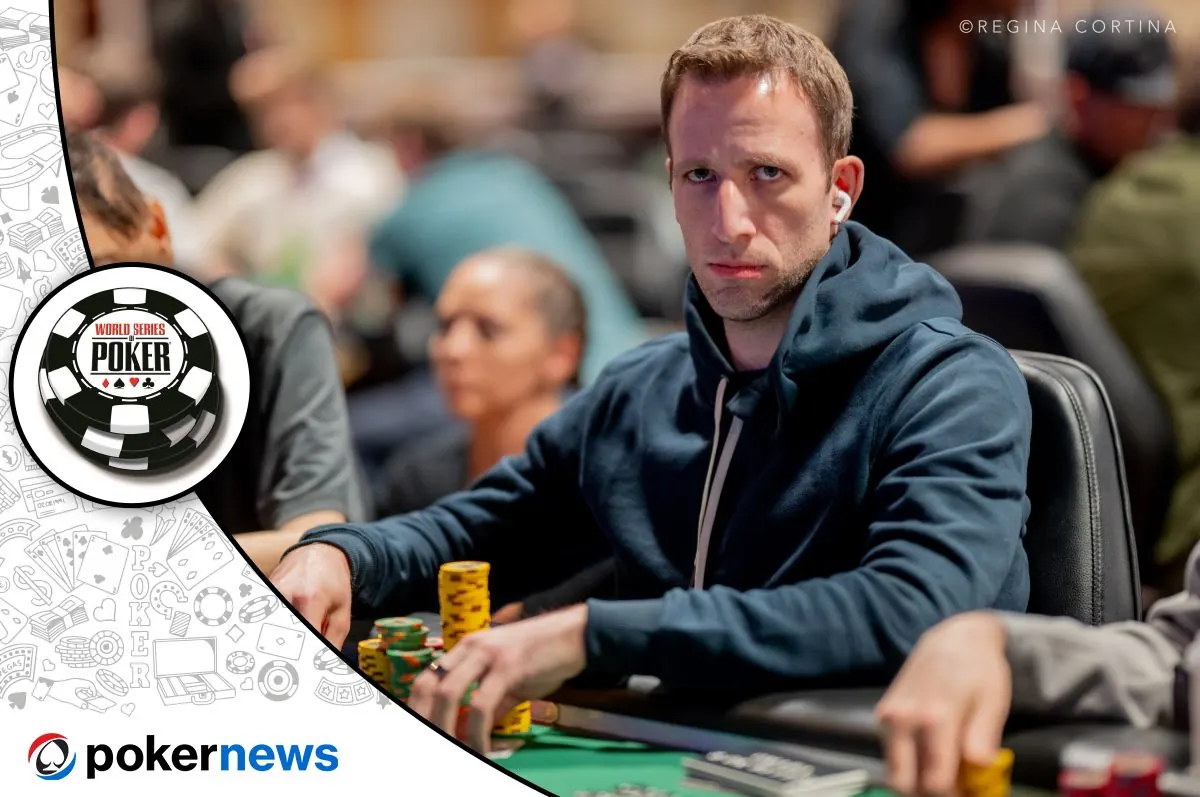 Gracze przy stole pokerowym podczas turnieju na World Series of Poker