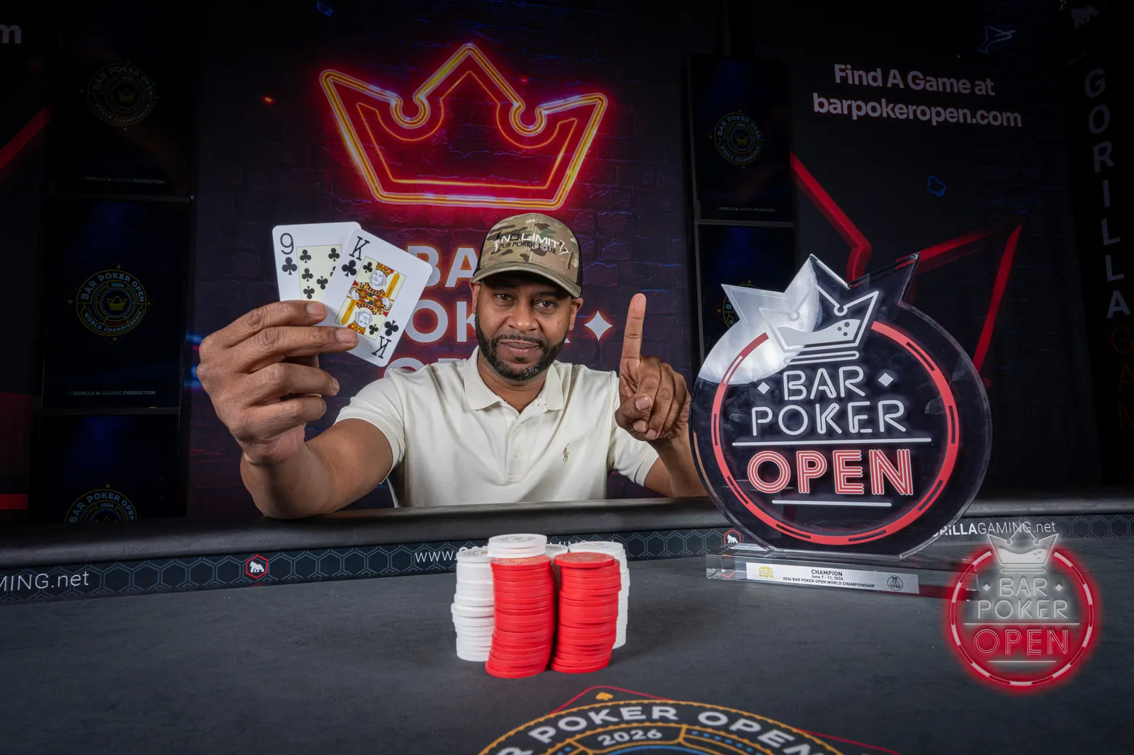 Germain Mingo z trofeum Bar Poker Open w Las Vegas