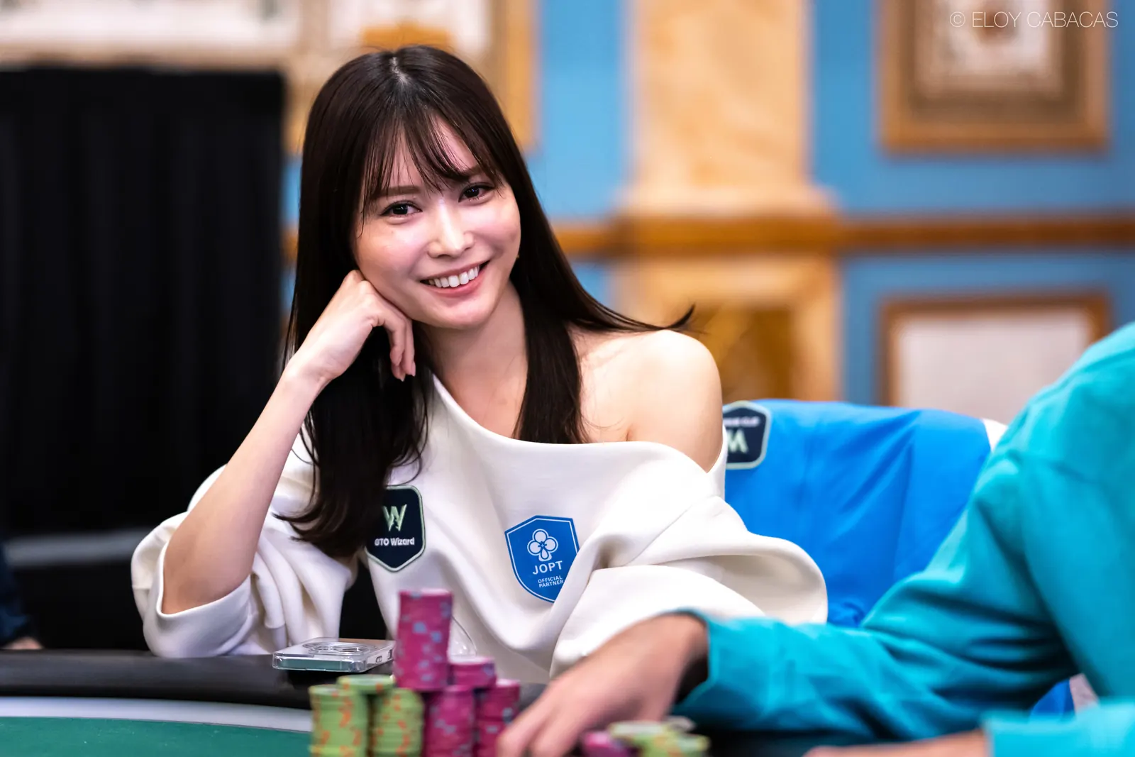 Shiina Okamoto podczas turnieju pokerowego WSOP