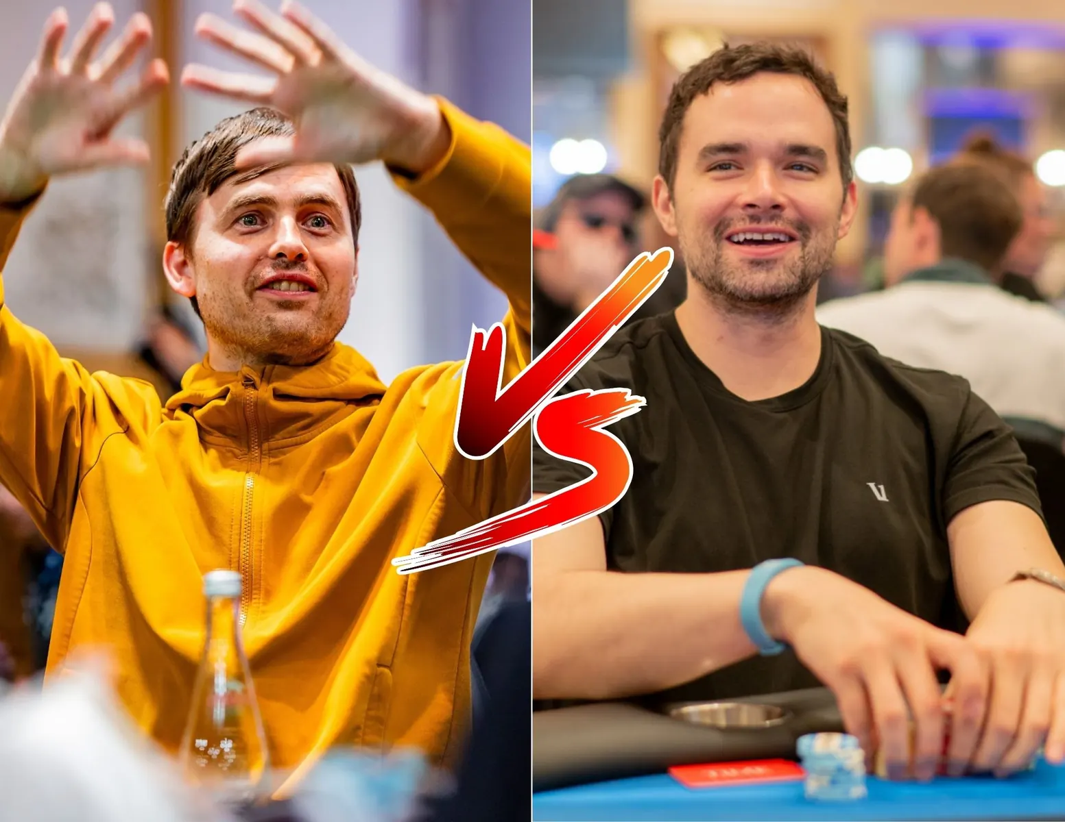 Stół pokerowy z kartami i żetonami, symbolizujący grę o wysoką stawkę.
