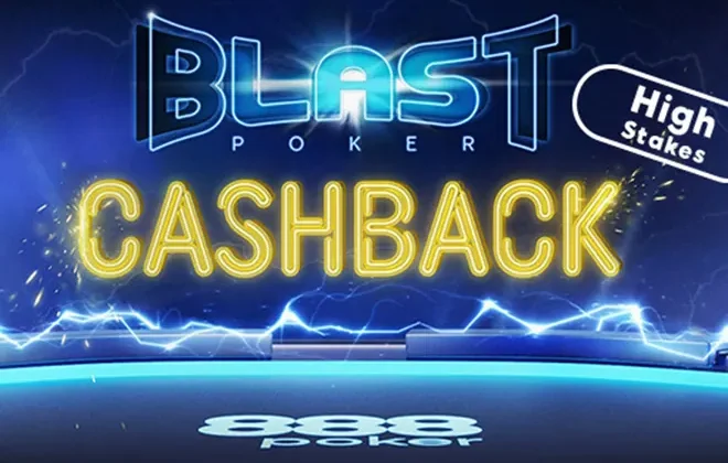 Gracze BLAST na wysokich stawkach w 888poker mogą liczyć na atrakcyjny rakeback do 40%
