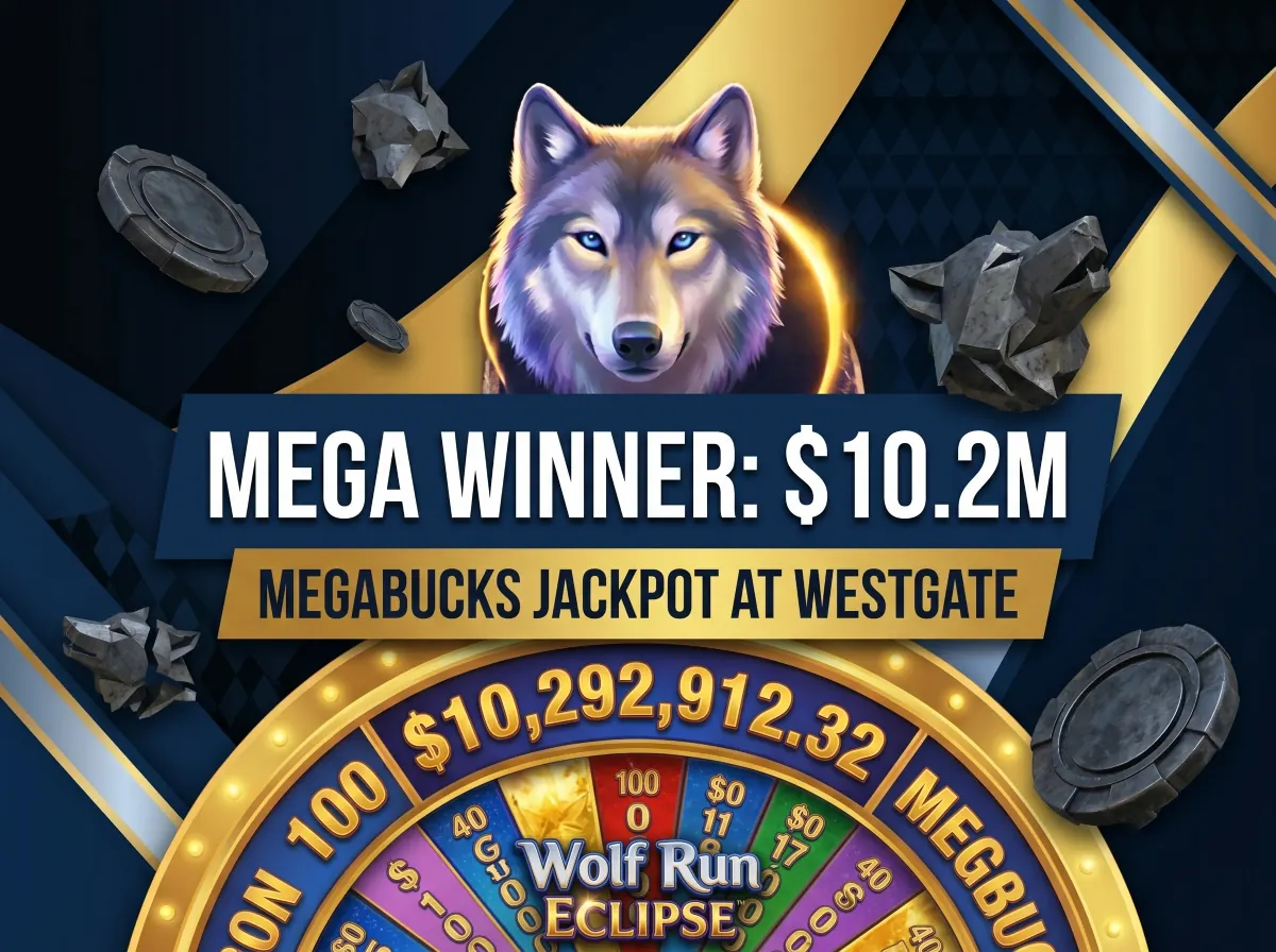 Gracz wygrywa na automacie w kasynie w Las Vegas