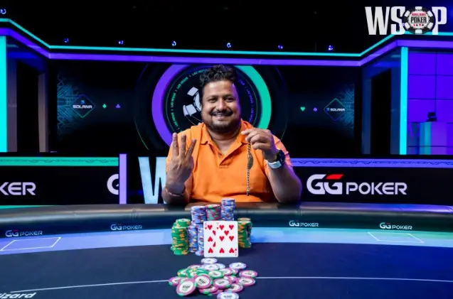 Santhosh Suvarna po raz trzeci zdobywa bransoletkę WSOP w prestiżowym turnieju High Roller
