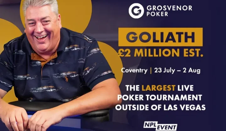 Grosvenor Poker zapowiada dziewięć dni transmisji na żywo z turnieju Goliath 2026
