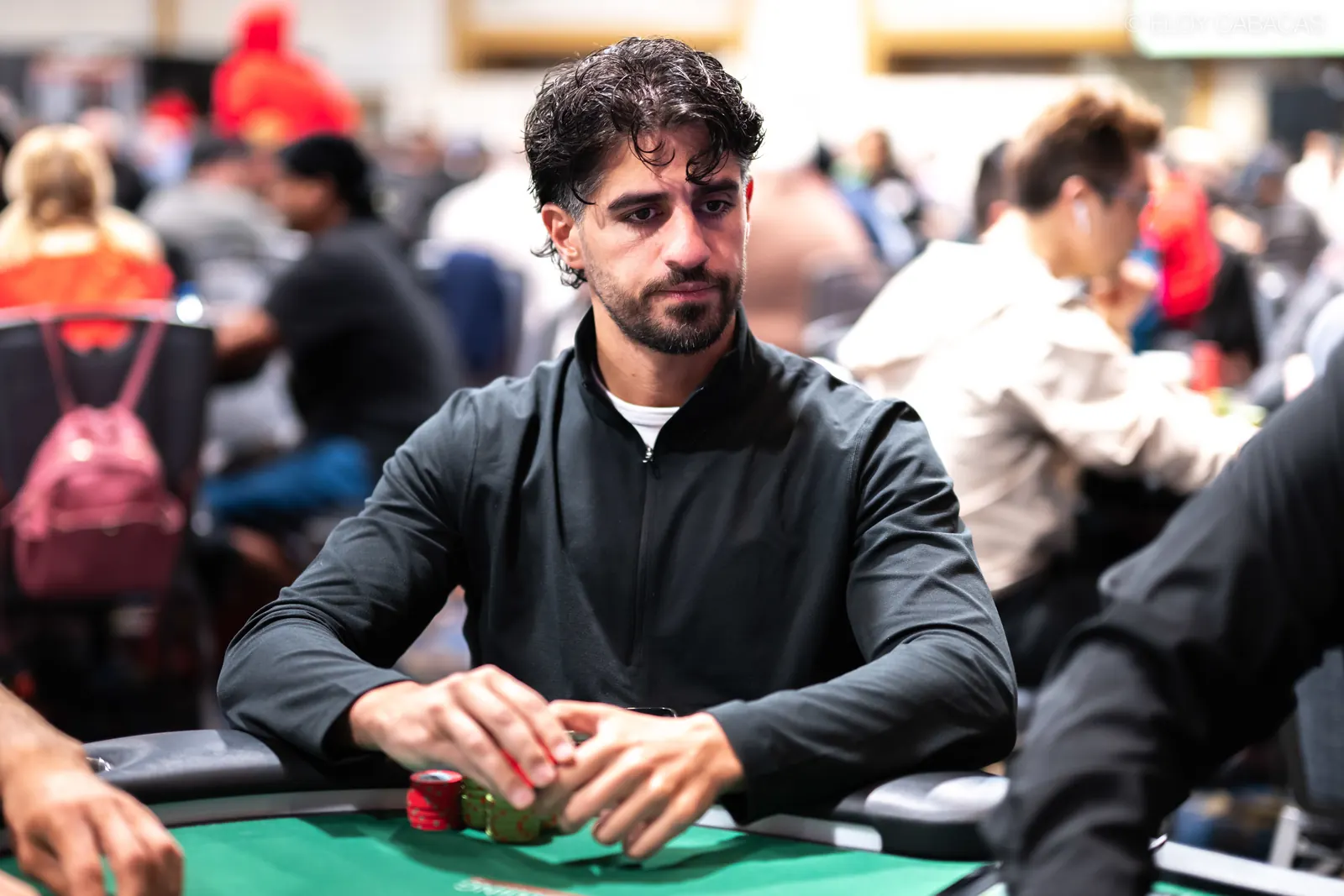Daniel Hachem podczas gry w Main Evencie World Series of Poker