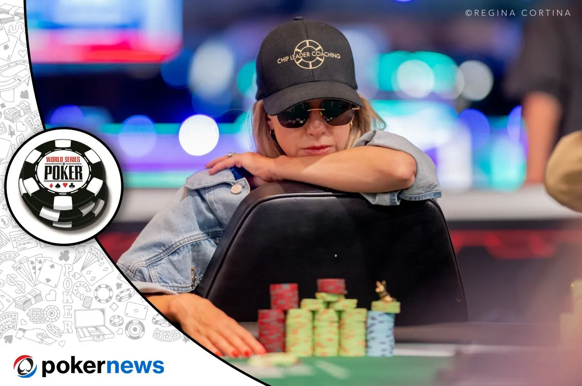 Kristen Foxen przy stole pokerowym podczas turnieju World Series of Poker