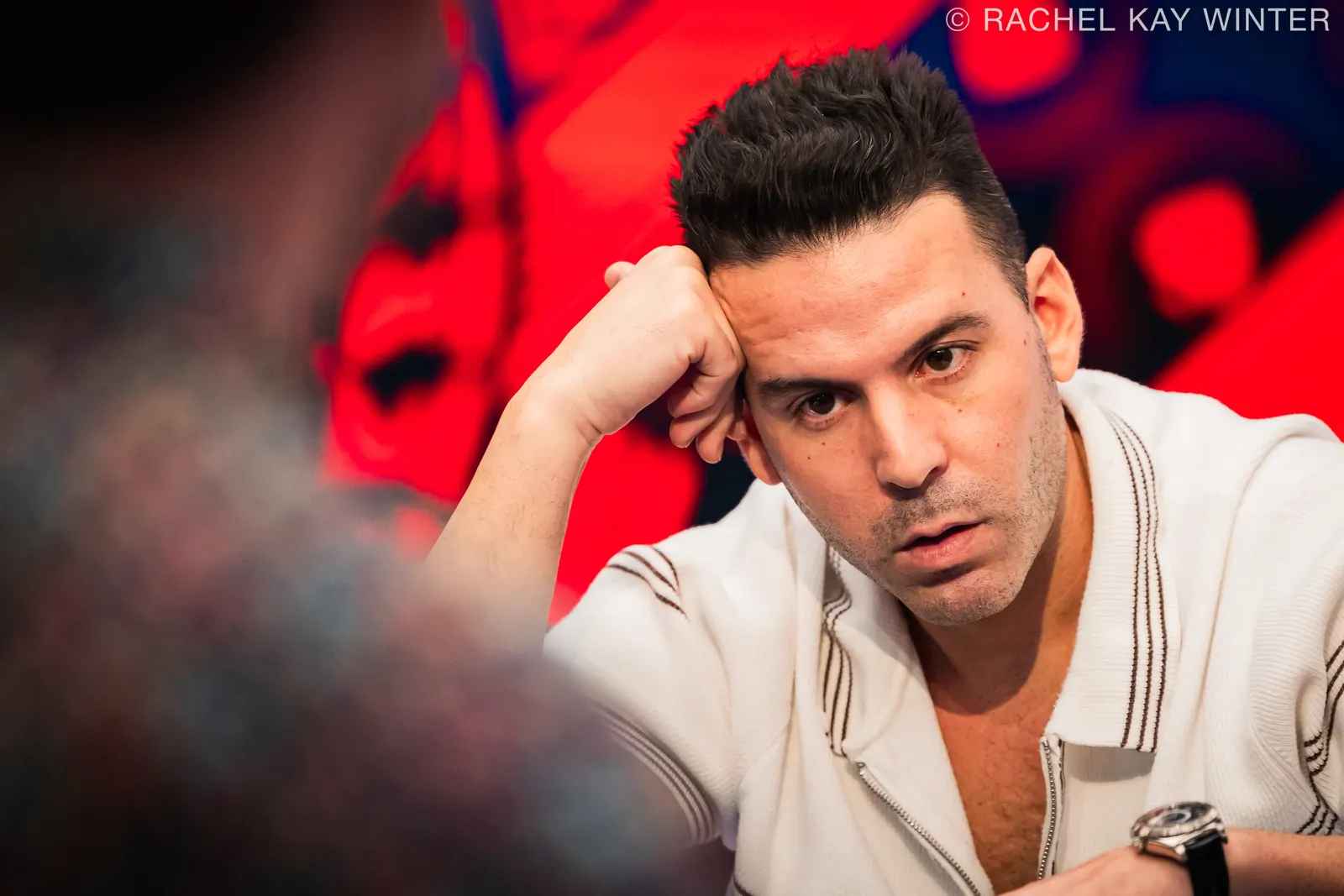 Gal Yifrach podczas turnieju pokerowego NAPT Main Event w Las Vegas