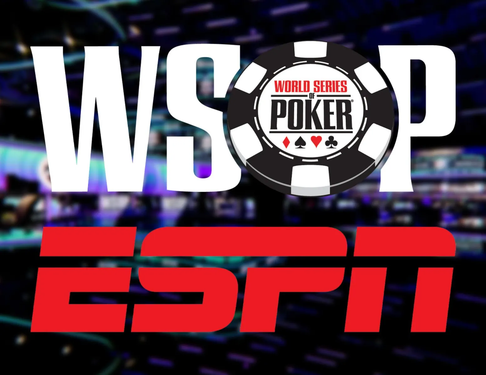 Gracze siedzący przy stole pokerowym podczas turnieju World Series of Poker