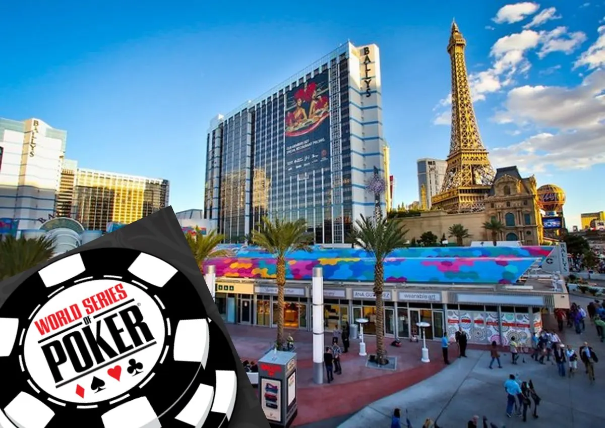Stoły turniejowe podczas Main Eventu WSOP 2026 w Horseshoe Las Vegas