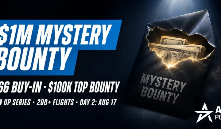 Run Up Series ACR Poker: Mystery Bounty z $1 mln gwarancji przyciąga ponad 1200 wpisowych