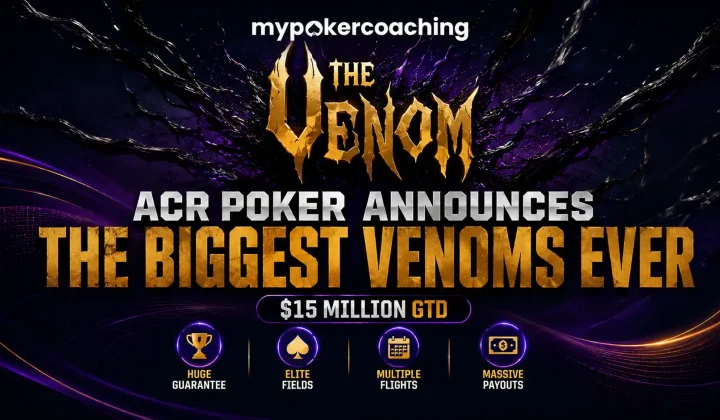ACR Poker zapowiada rekordową serię Dual Mystery Bounty Venom z pulą gwarantowaną 15 milionów dolarów