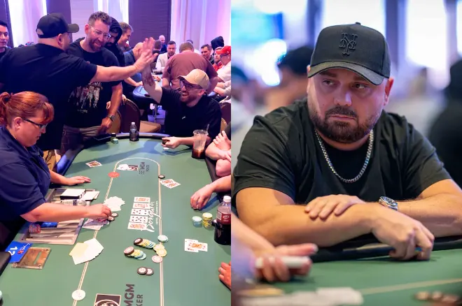 Szalony czteroosobowy rozd (all-in) w Borgata Summer Poker Open: Króle, Damy i Walety tworzą strita