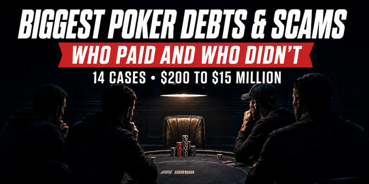 Największe długi i afery w pokerze: od zniknięcia $15 mln po sprawy sądowe