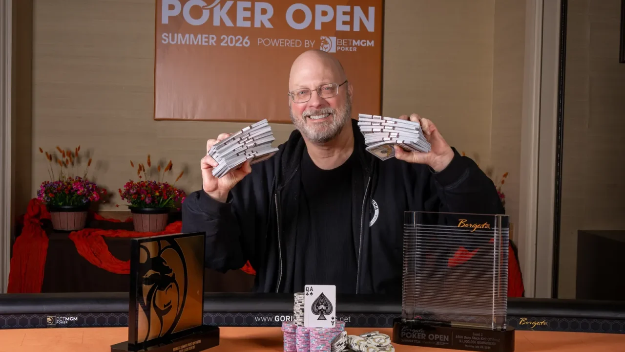 Derek Childress wygrał 170 610 dolarów w Borgata Summer Poker Open po starciu z polem 2 390 wpisowych