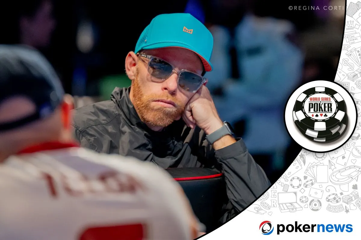 Jamie Shaevel przy stole finałowym World Series of Poker Main Event