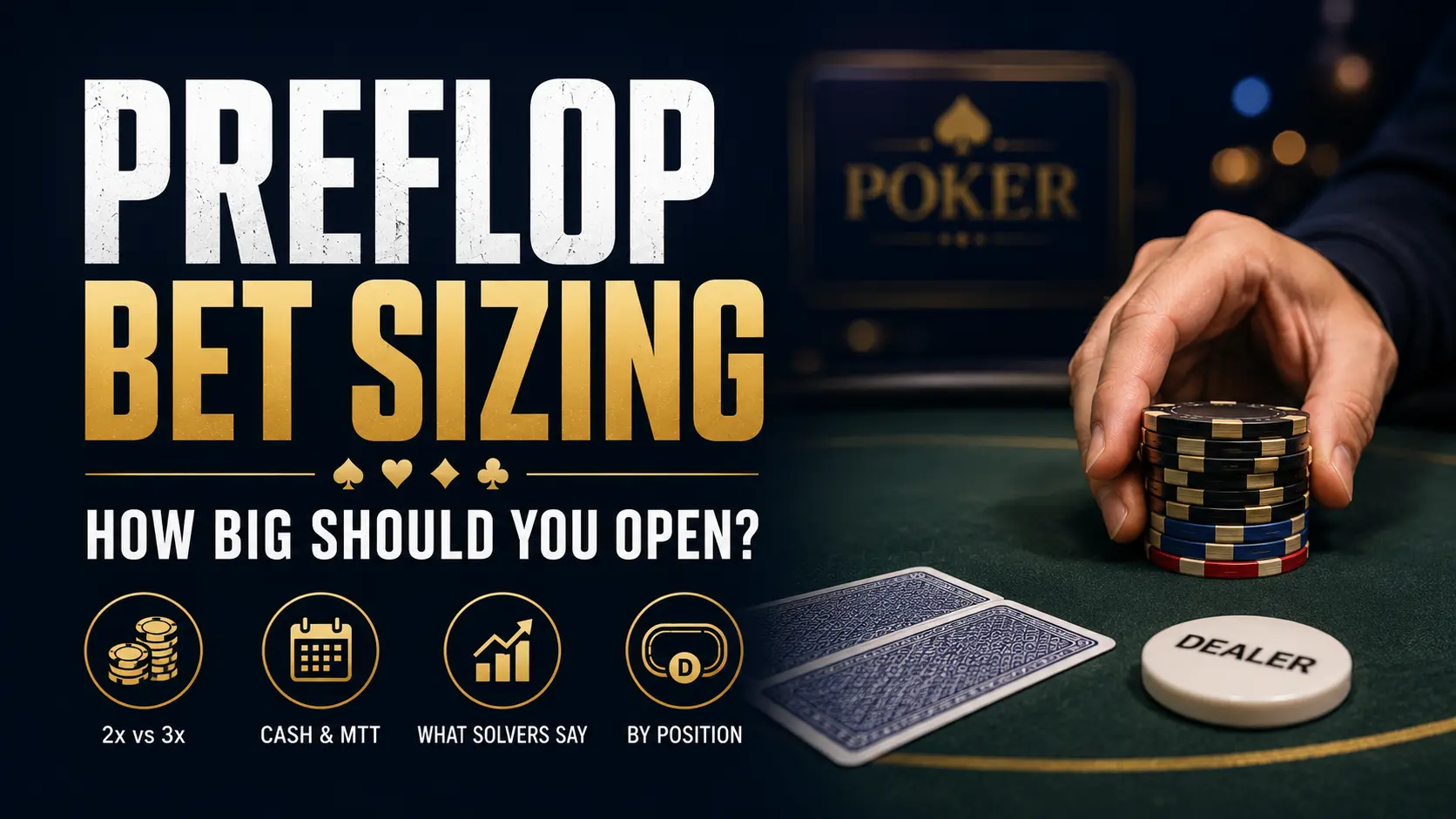 Jak dobrać wielkość otwarcia preflop w pokerze? Poradnik dla graczy