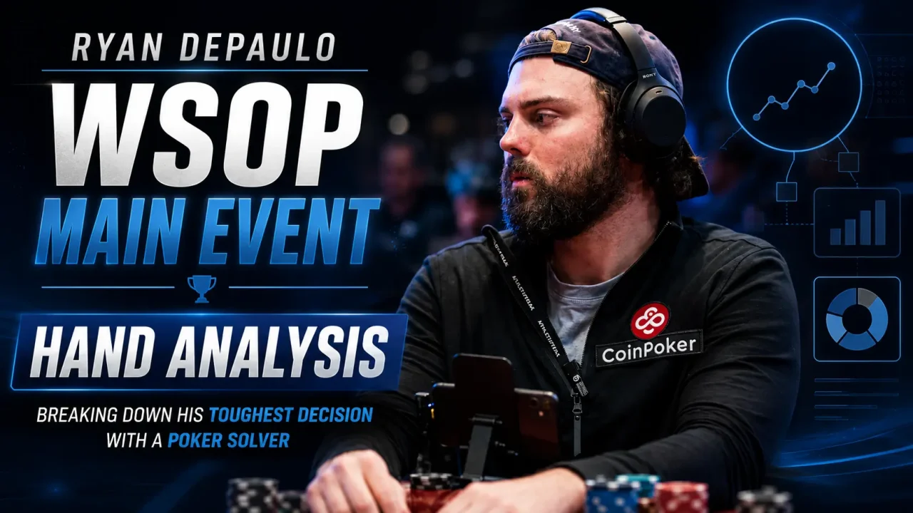 Ryan Depaulo na WSOP 2026: najtrudniejsza decyzja rozłożona na czynniki pierwsze z pomocą solwera
