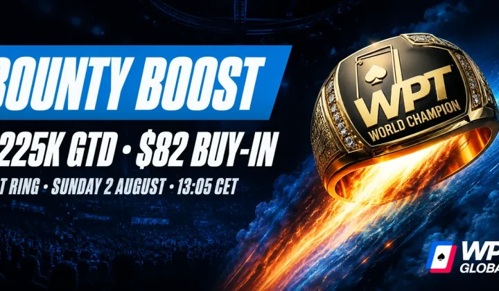 WPT Bounty Boost 2026 na WPT Global: 225 000 $ gwarantowane, wpisowe skacze do 82 $
