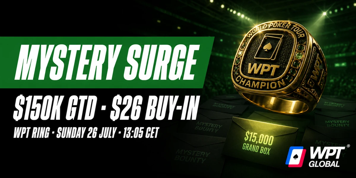 Dwa złote pierścienie WPT w jedną niedzielę. Mystery Surge i finał Warm Up na WPT Global
