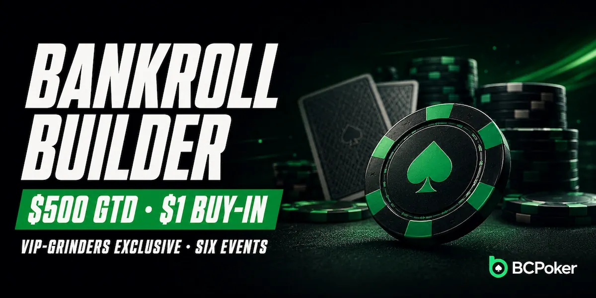 VIP-Grinders i BCPoker: turnieje za 1 $ z pulą gwarantowaną 500 $