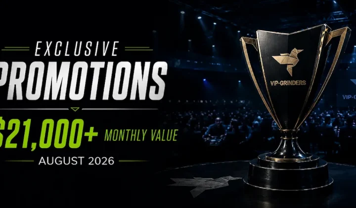 Ekskluzywne promocje pokerowe VIP-Grinders na sierpień 2026: BCPoker wprowadza Bankroll Builder