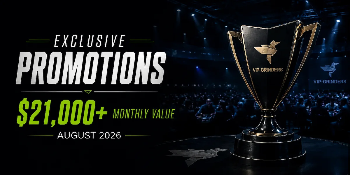 Ekskluzywne promocje pokerowe VIP-Grinders na sierpień 2026: BCPoker wprowadza Bankroll Builder