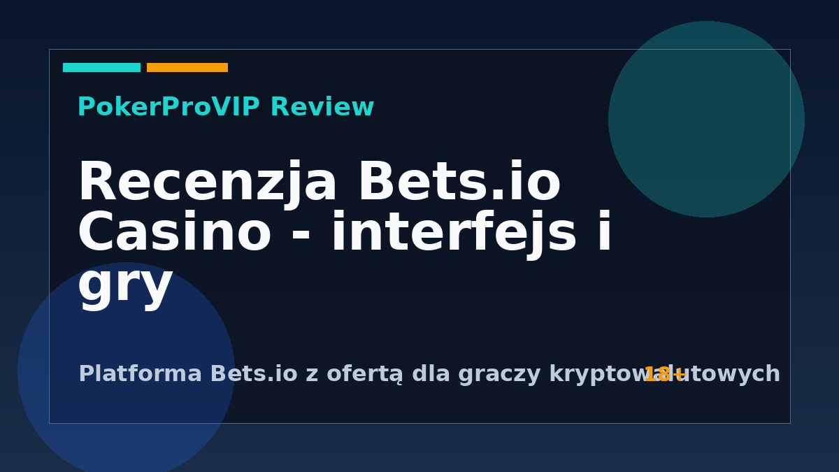 Bets.io Casino – szczegółowa recenzja platformy hazardowej z kryptowalutami