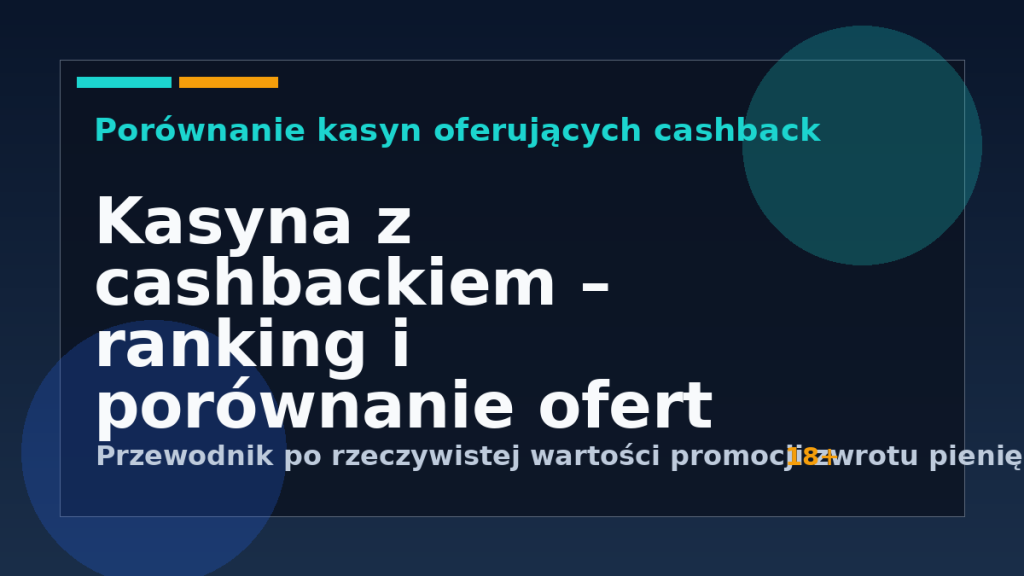 Kasyna z cashbackiem – ranking ofert i jak sprawdzić rzeczywistą wartość