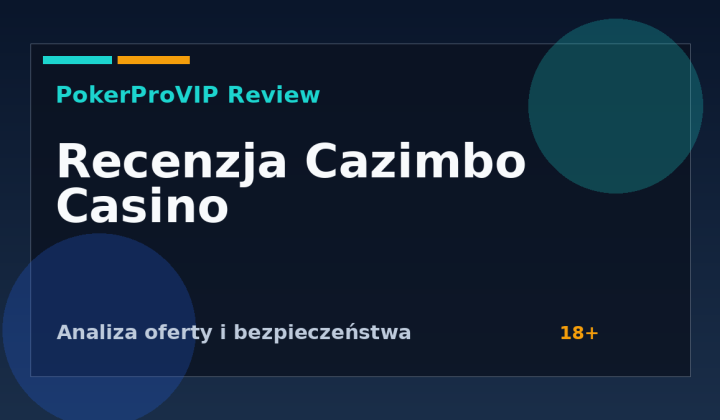 Cazimbo Casino Recenzja 2026: Gry, Płatności BLIK i Status w Polsce