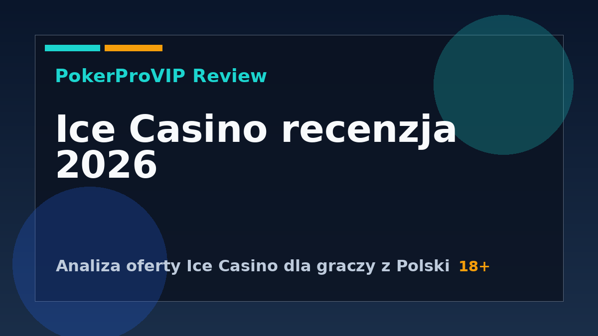 Ice Casino Recenzja 2026: Gry, Bonusy i Status w Polsce