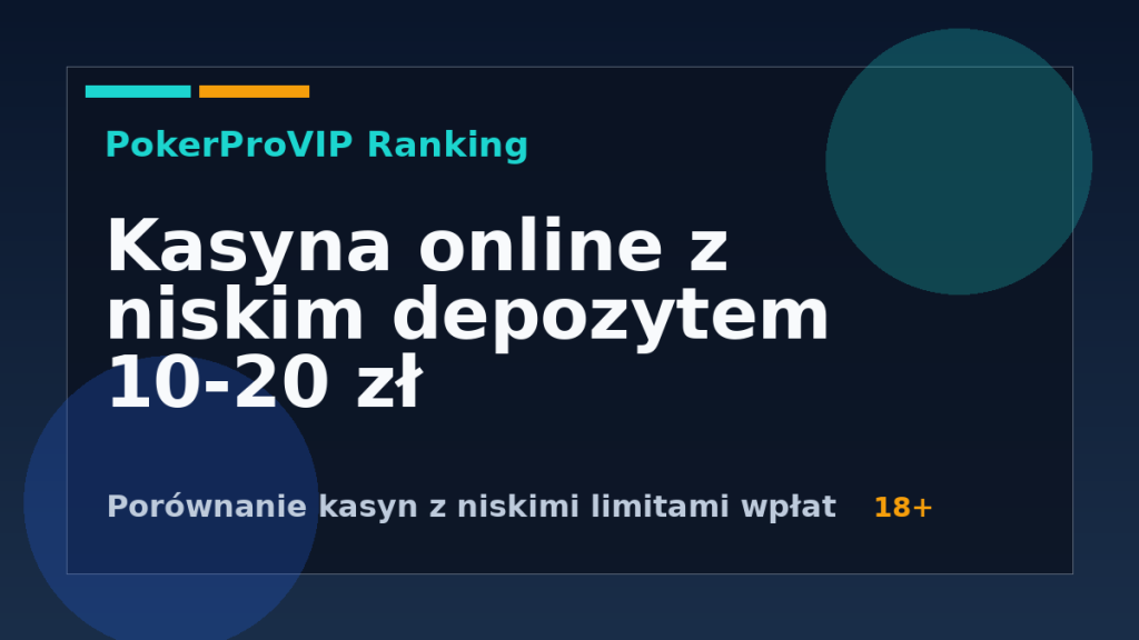 Kasyna z niskim depozytem 10-20 zł: Ranking, limity i ostrzeżenia 2026