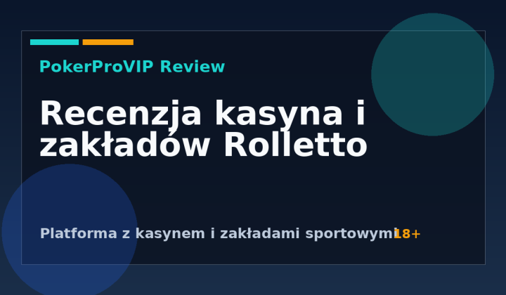 Rolletto Recenzja 2026: Kasyno, zakłady i gry stołowe – analiza oferty