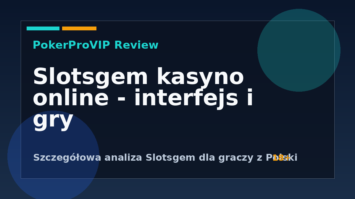 Slotsgem recenzja 2026: kasyno online z automatami i ofertą pokerową