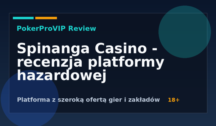 Spinanga Recenzja 2026: Gry, Płatności Krypto i Status w Polsce
