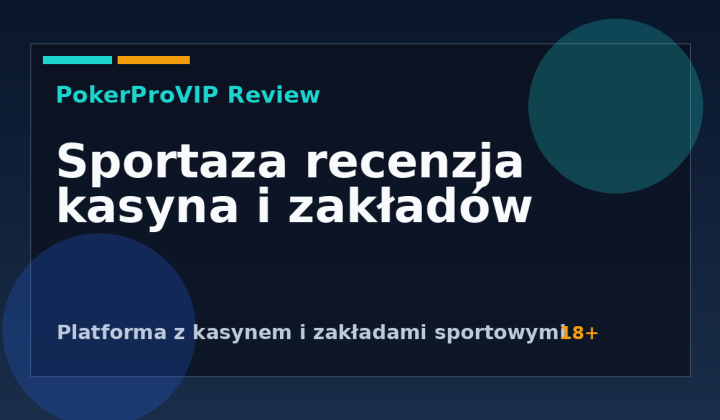 Sportaza Recenzja 2026: Kasyno, Zakłady i Gry Karciane
