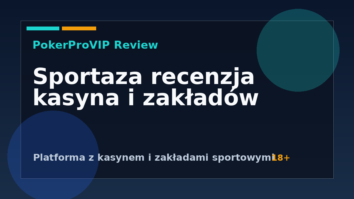Sportaza Recenzja 2026: Kasyno, Zakłady i Gry Karciane
